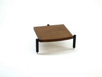 Стойка для аудио-видео техники Atacama Eris ECO 5.0 Single Shelf Module175 (satin black/Dark Oak bamboo)