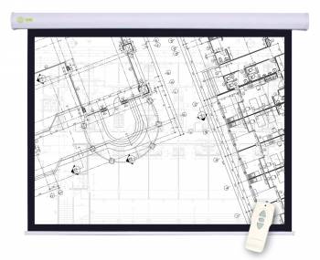 Экран для проектора Cactus 180x180см Motoscreen CS-PSM-180X180