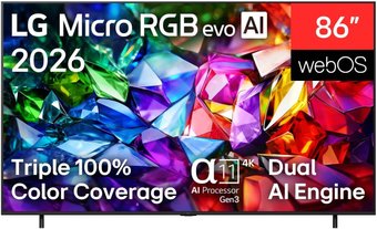 Телевизор LG Micro RGB evo AI 86MRGB96B6B
